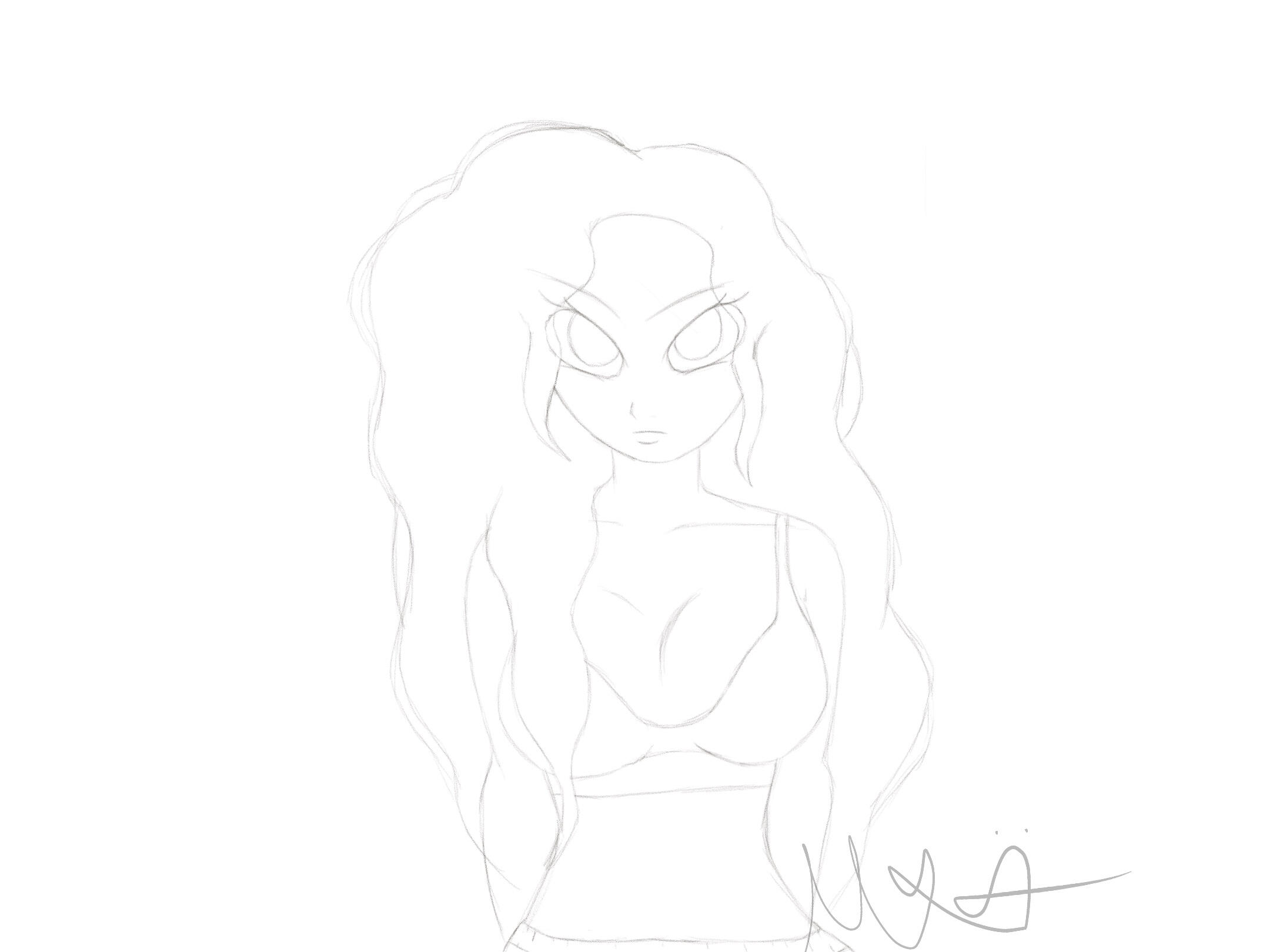 Serious girl